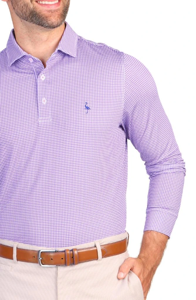 TailorByrd Houndstooth Print Performance Polo 4