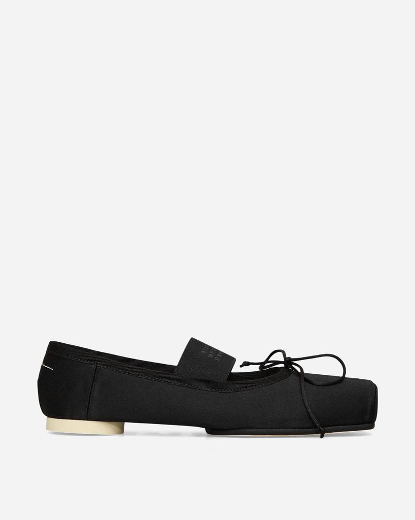 MM6 Women
s Ballet Flats Black