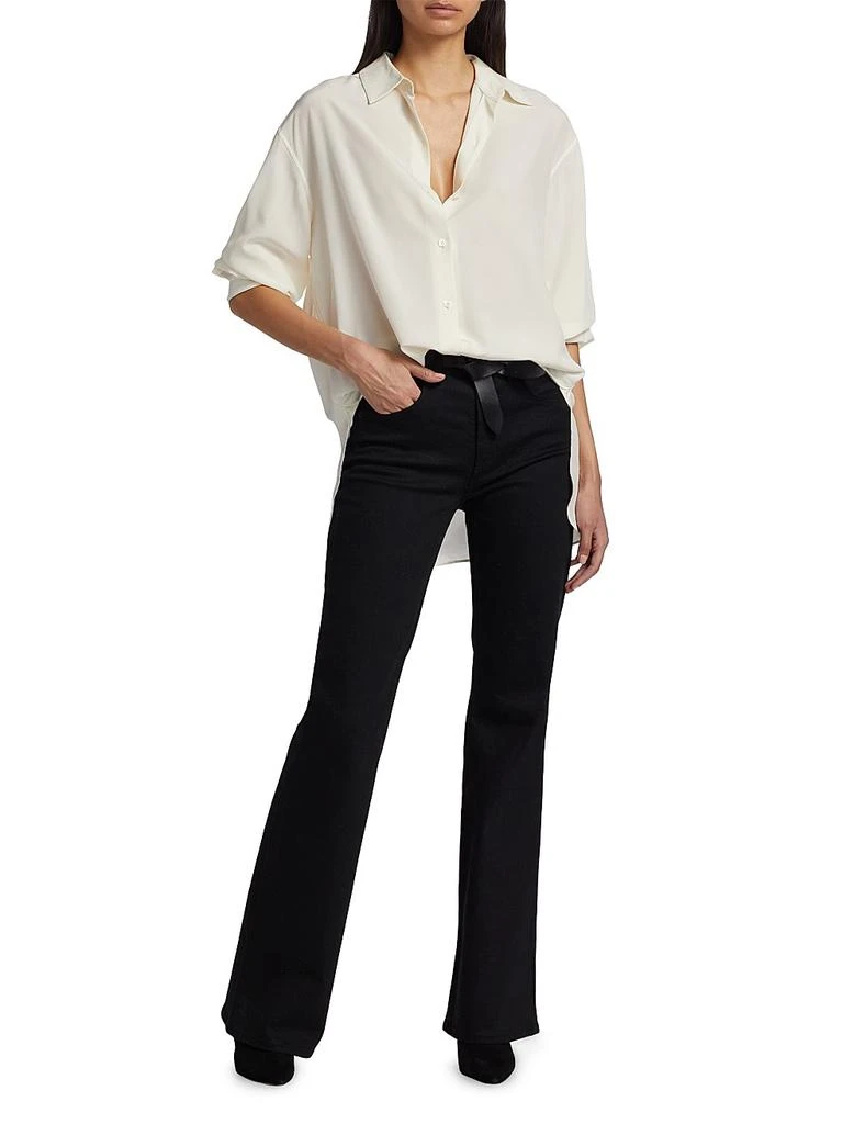 Nili Lotan Celia High-Waisted Boot-Cut Jeans 2