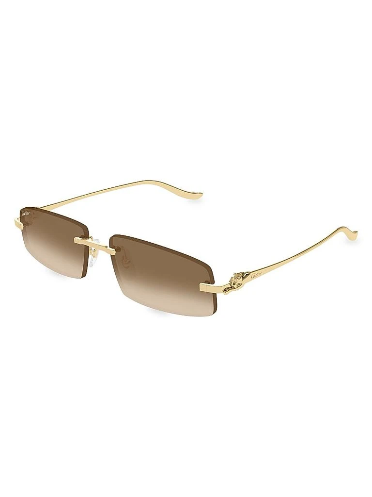 Cartier Panthère Classic 58MM Rectangular Sunglasses 1