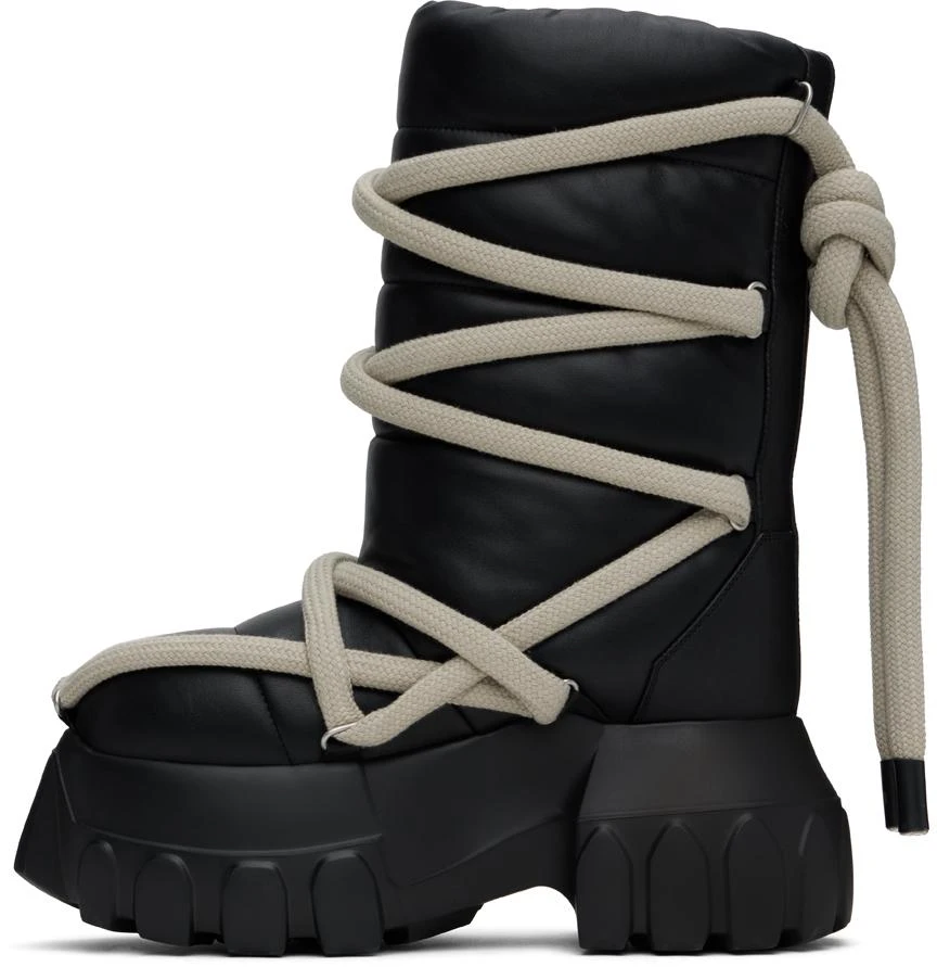 Rick Owens Black Porterville Lunar Mega Tractor Boots 3