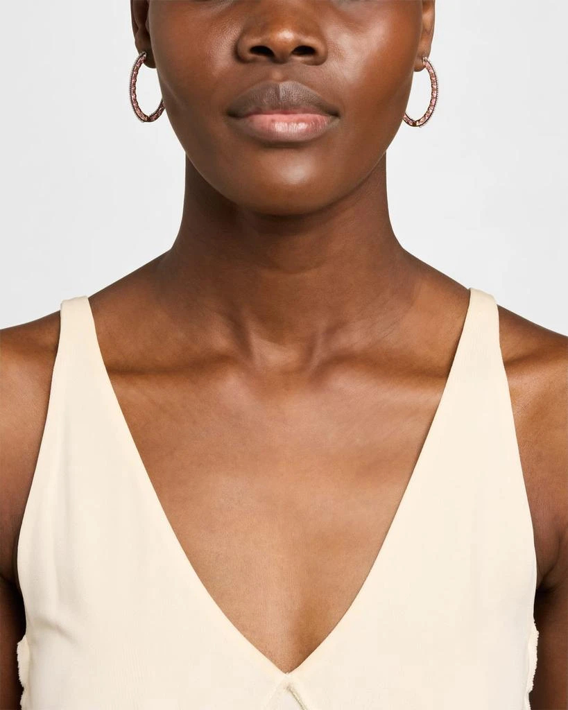 Miseno 18K Pink Gold Procida Earrings with Diamonds and Sapphires 2