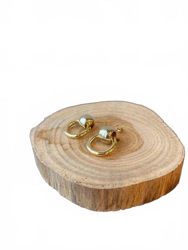 Laura Lombardi Rina Earrings In Brass