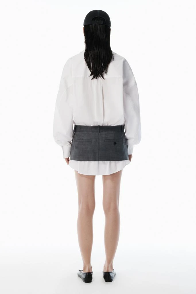 Alexander Wang Grey & White Pre-Styled Shirtdress 4