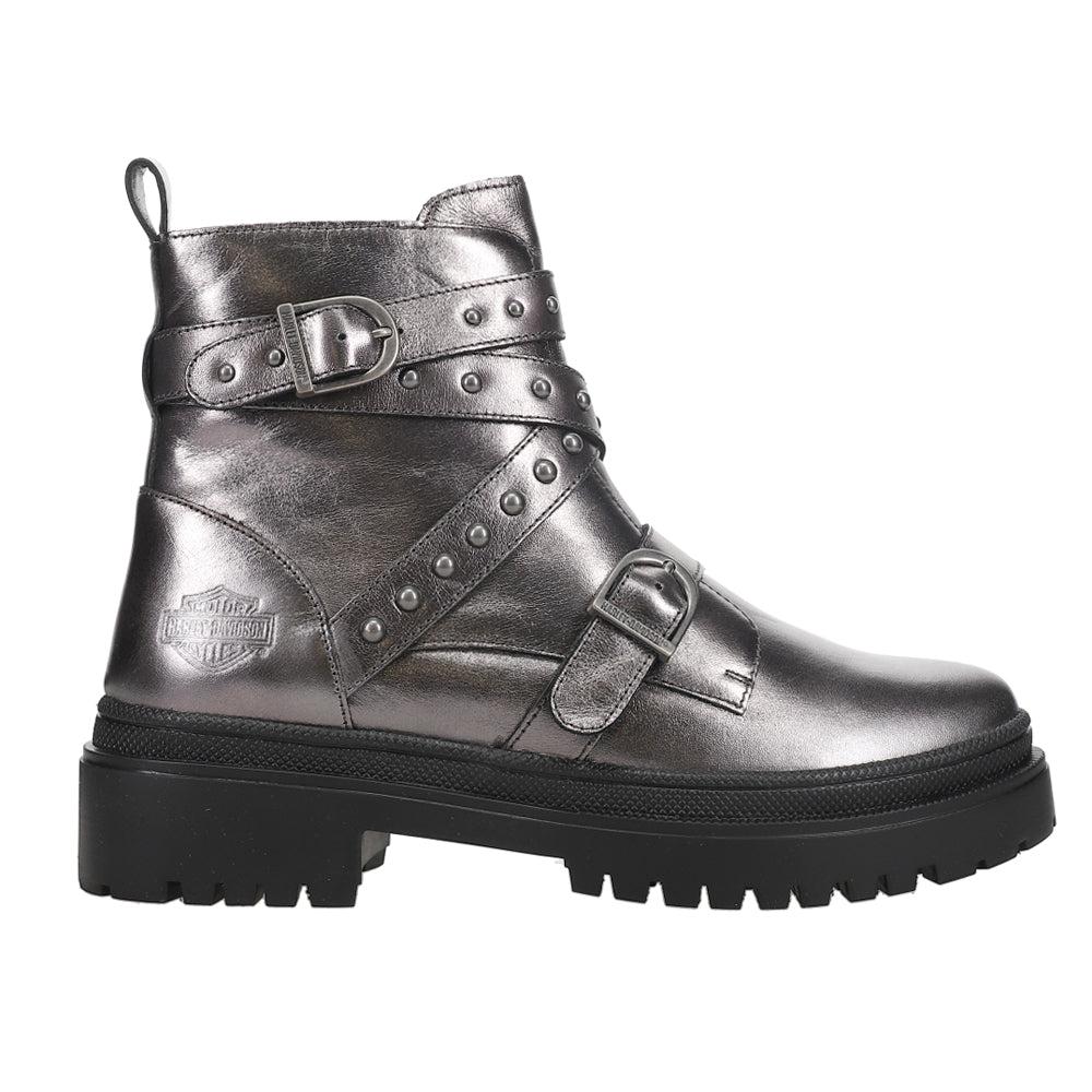 Harley Davidson Carrigan Metallic Studded Motorcycle Boots