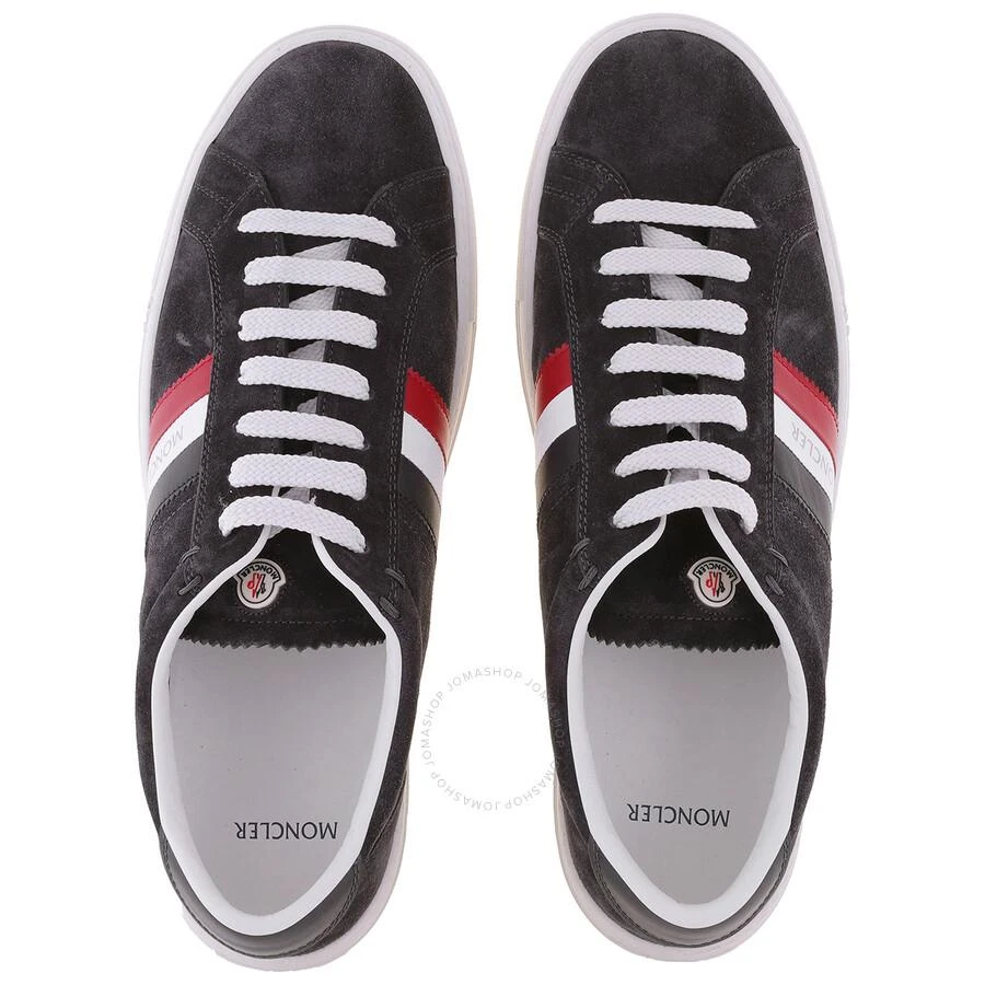 Moncler Men's Charcoal New Monaco Low-Top Sneakers 3