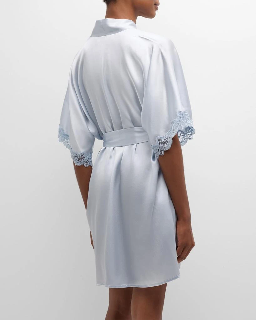Christine Lingerie Bijoux Short Silk Robe 6