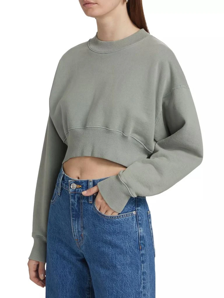 SLVRLAKE Cropped Cotton Sweatshirt 4
