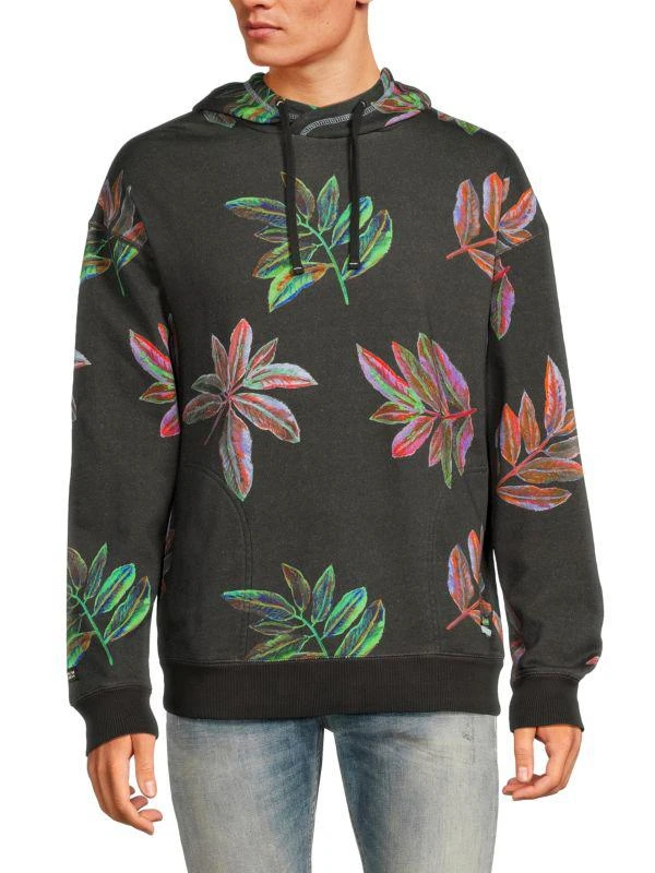 Scotch & Soda Leaf Print Hoodie 1