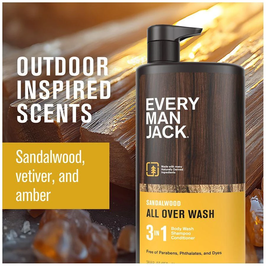 Every Man Jack All Over Wash Sandalwood 8