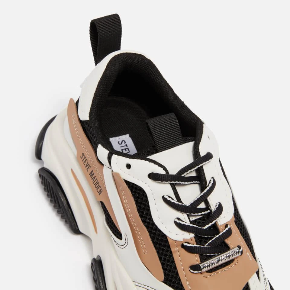 Steve Madden STEVE MADDEN POSSESSION CHUNKY FAUX LEATHER-BLEND TRAINERS 3