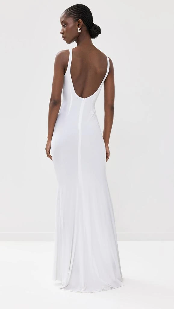 LaQuan Smith Backless Gown with Train Detail 2