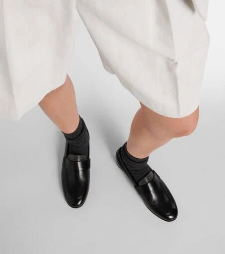 Brunello Cucinelli Monili leather loafers 7