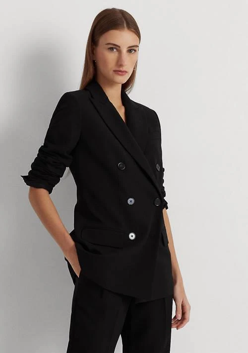 Ralph Lauren Ralph Lauren Double Breasted Wool Crepe Blazer 1