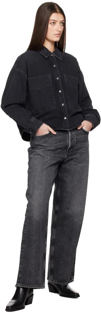 AGOLDE Black Myah Denim Shirt 4