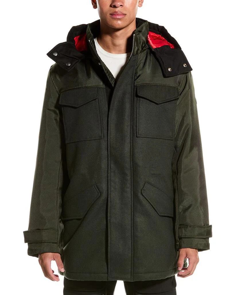 Armani Exchange Caban Wool-Blend Coat 3