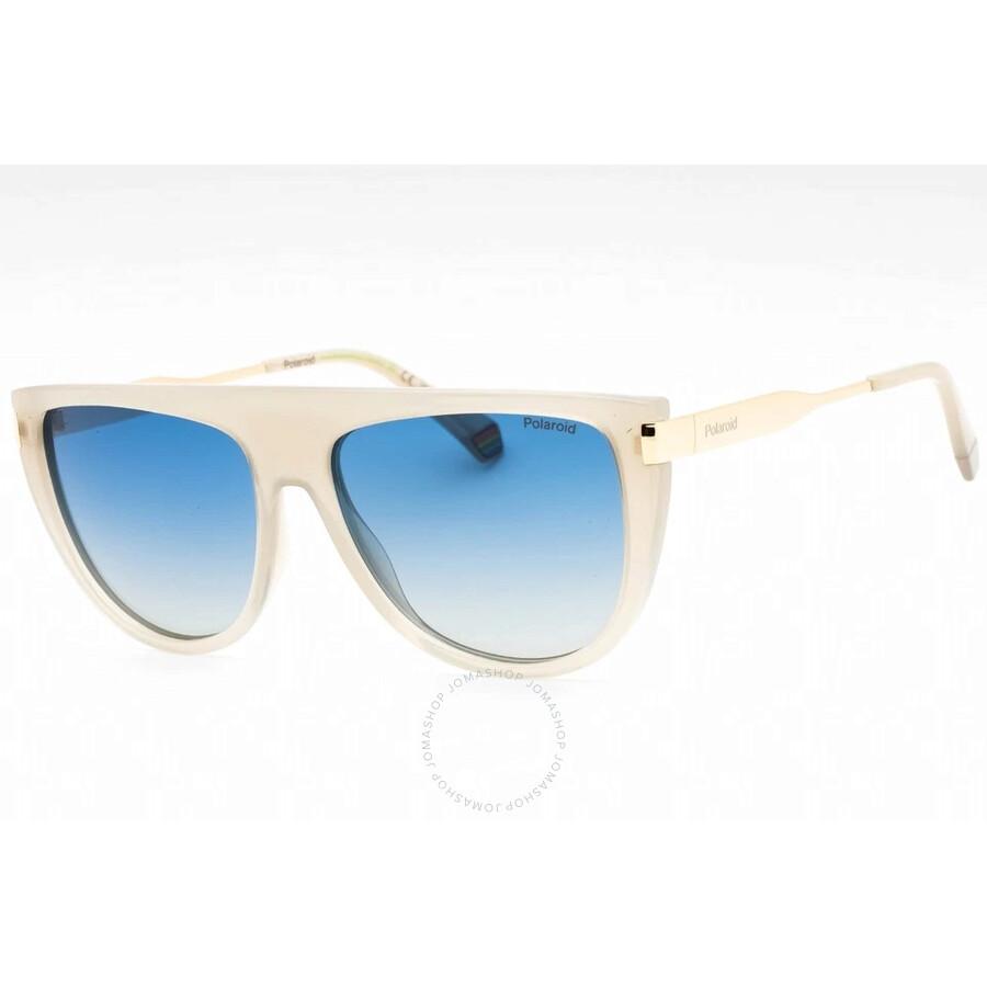 Polaroid Polarized Blue Browline Ladies Sunglasses PLD 6221/S/X 010A/Z7 57