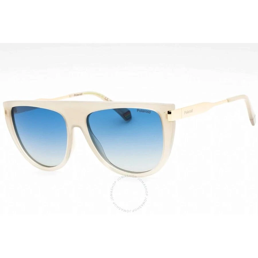 Polaroid Polarized Blue Browline Ladies Sunglasses PLD 6221/S/X 010A/Z7 57 1