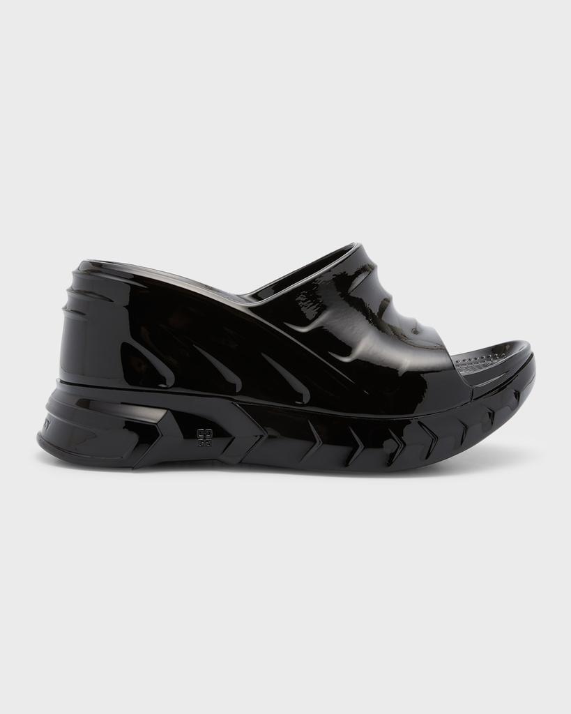 Givenchy Marshmallow Rubber Wedge Slide Sandals