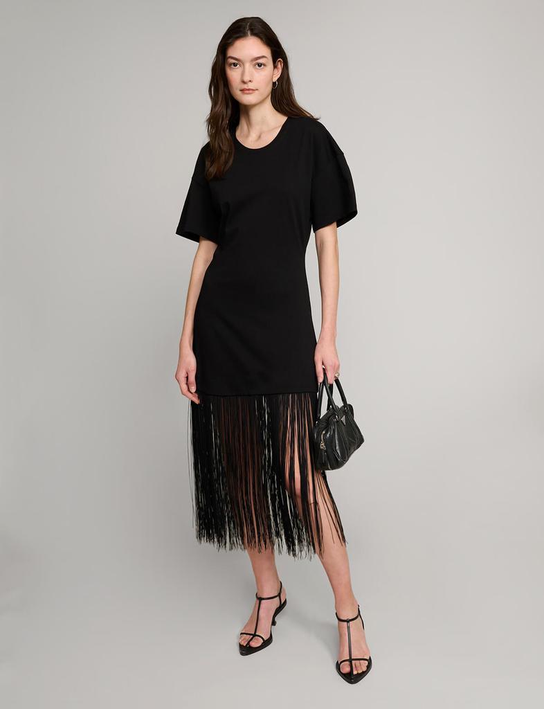 Pixie Market Fringe Cotton Tee Dress
