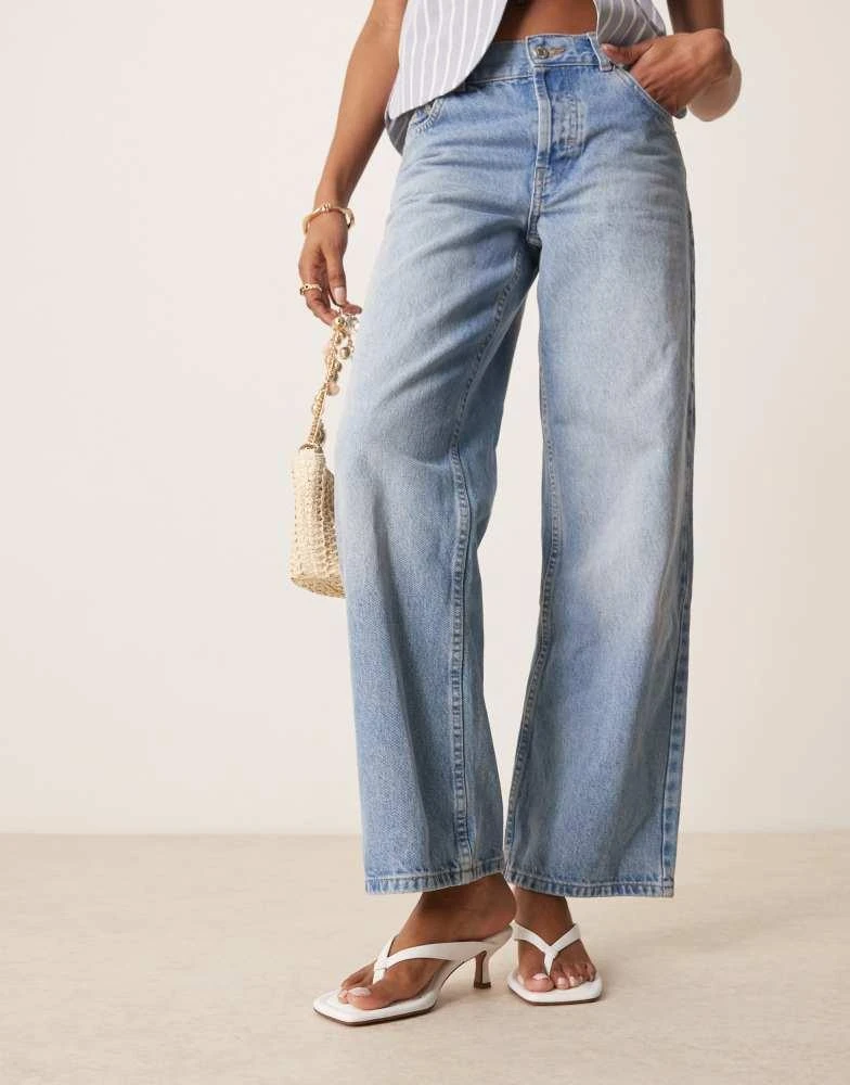 ASOS ASOS DESIGN Hawaii toe thong kitten heeled sandals in white 4