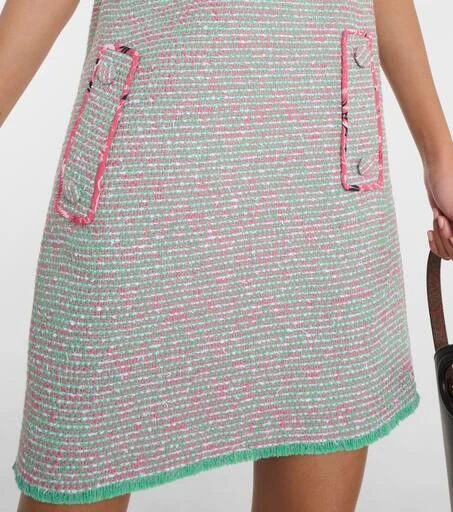 ETRO Wool and cotton-blend tweed minidress 5