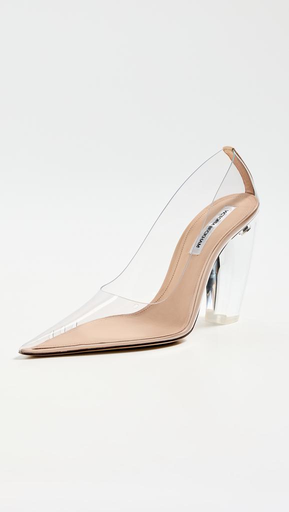 Victoria Beckham PVC Banana Plexi High Heel Pumps