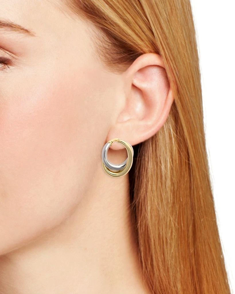 Shashi Cassie Two Tone Twist Earrings 2