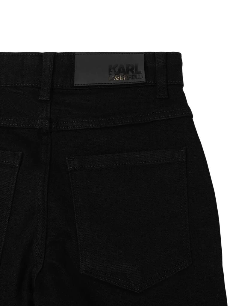 Karl Lagerfeld Paris Stretch Denim Pants W/printed Logo 2