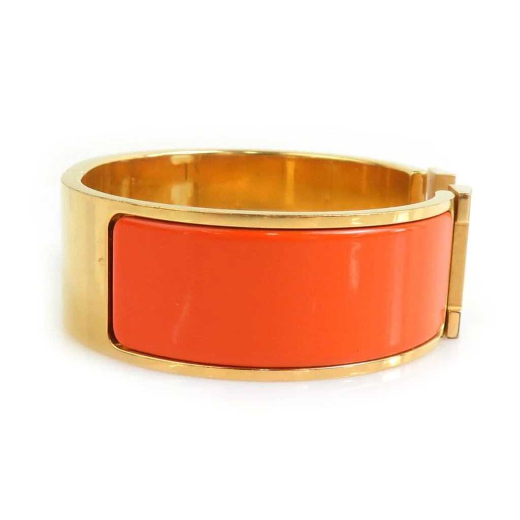 Hermes gold Enamel Metal Bangle (Pre-Owned) 2