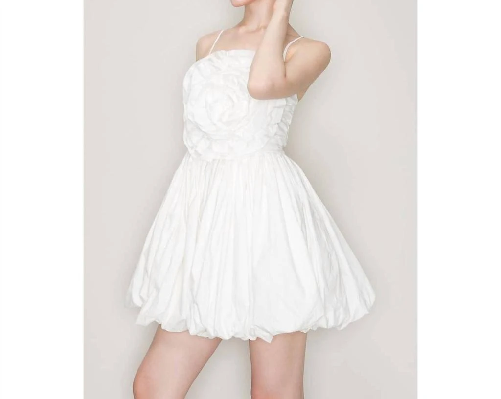 Bianca Balloon Skirt Mini Dress In White  On Sale Now with Up to 31% Off |  Discover Exclusive Deals & Savings at BeyondStyle  Authentic INA Fashion  women|clothing|dresses with Limited-Time Discounts,