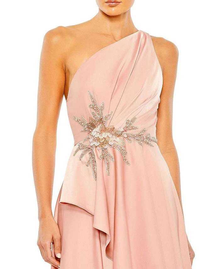 Mac Duggal Embellished One Shoulder Asymmetrical Gown 2