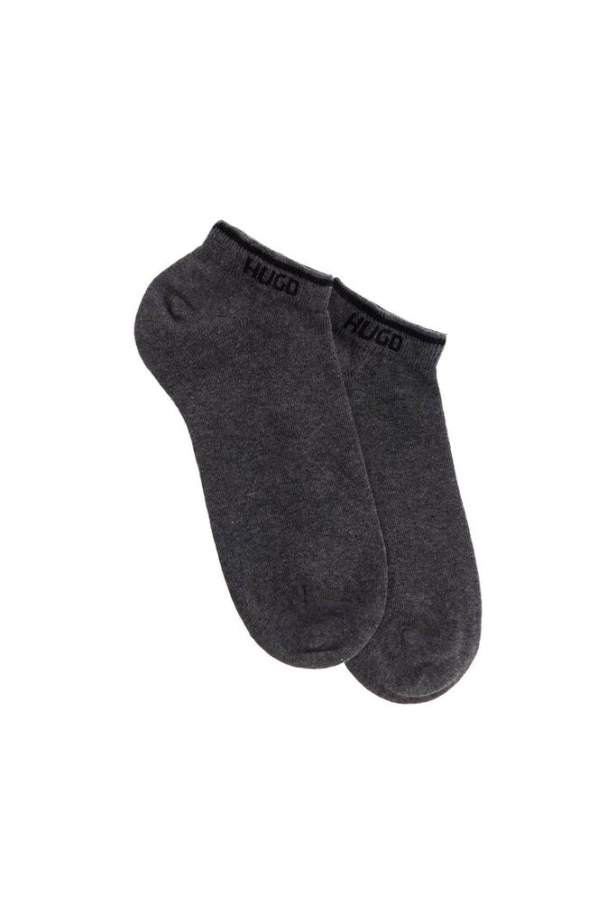 Hugo Boss medium grey breathable slim fit socks with logo