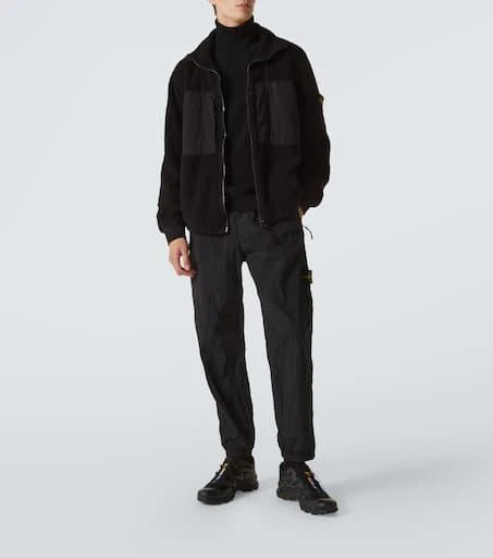 Stone Island Compass cotton-blend fleece jacket 2