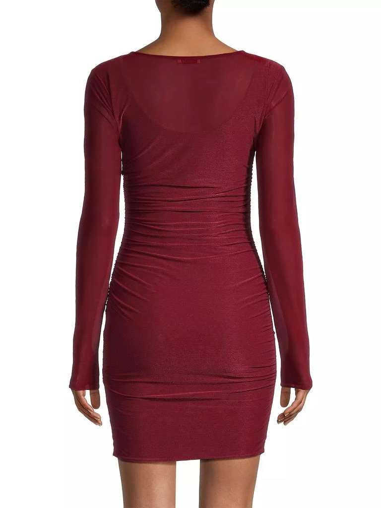 Jason Wu Sheer Jersey Long-Sleeve Minidress 5
