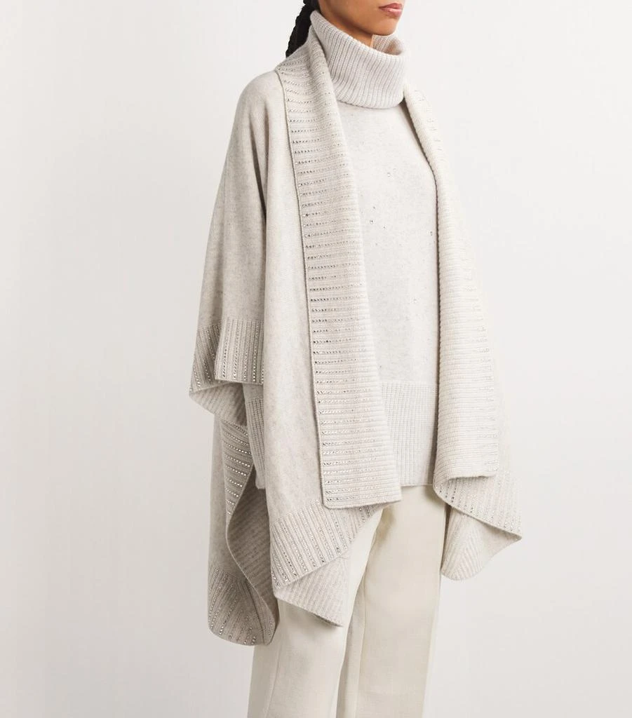 William Sharp Cashmere Crystal-Embellished Cape 3
