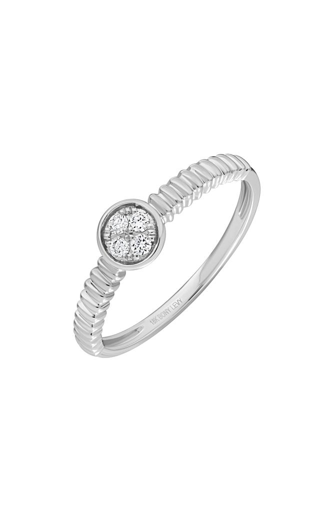 Bony Levy 18K Gold Diamond Ring - 0.09ct.