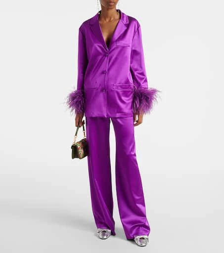 Valentino Silk satin wide-leg pants 2