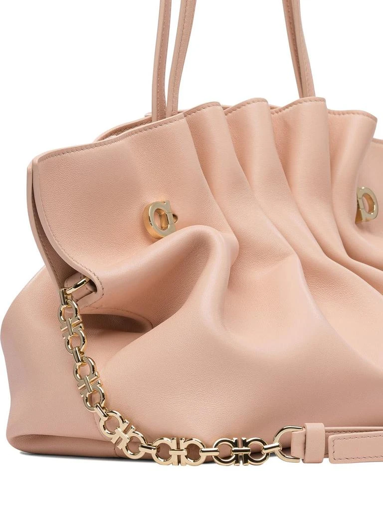 Salvatore Ferragamo Ferragamo Ruched Shoulder Bags 4