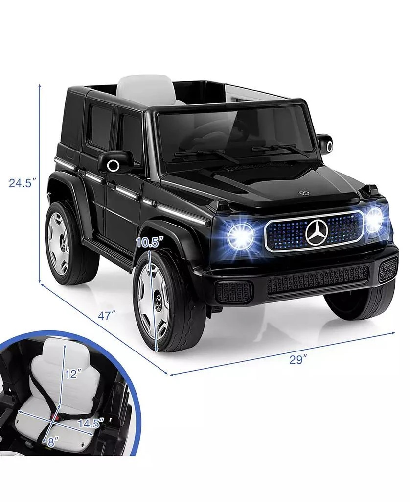 Mecale 12V Licensed Mercedes-Benz EQG Kids Ride On Car with Remote Control 4