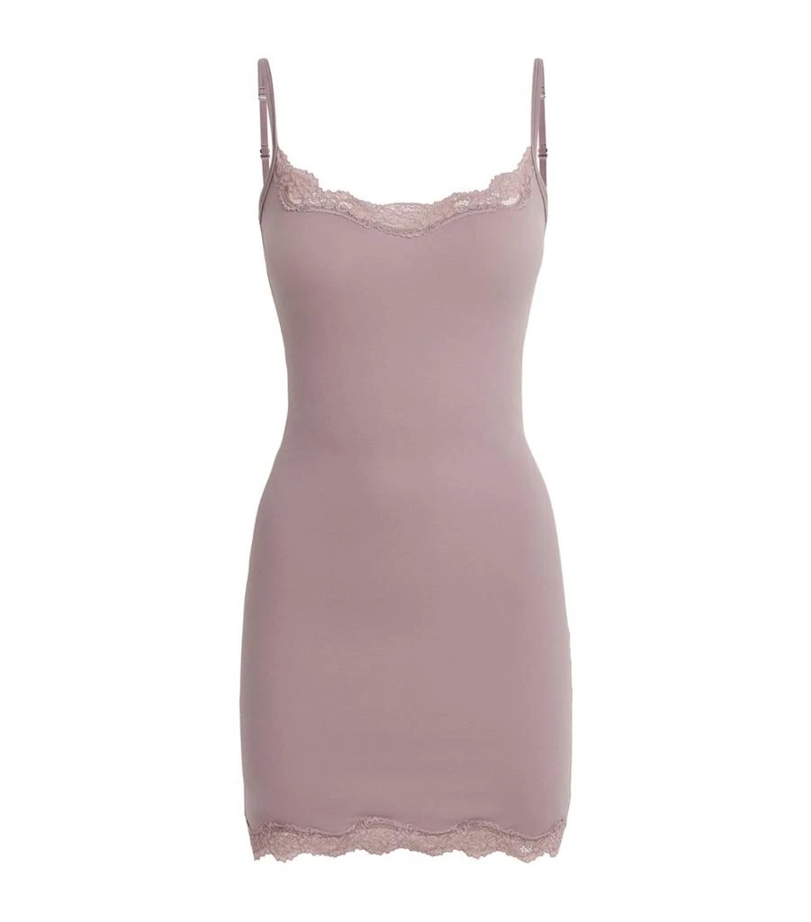 SKIMS Fits Everybody Lace-Trim Slip Dress 1