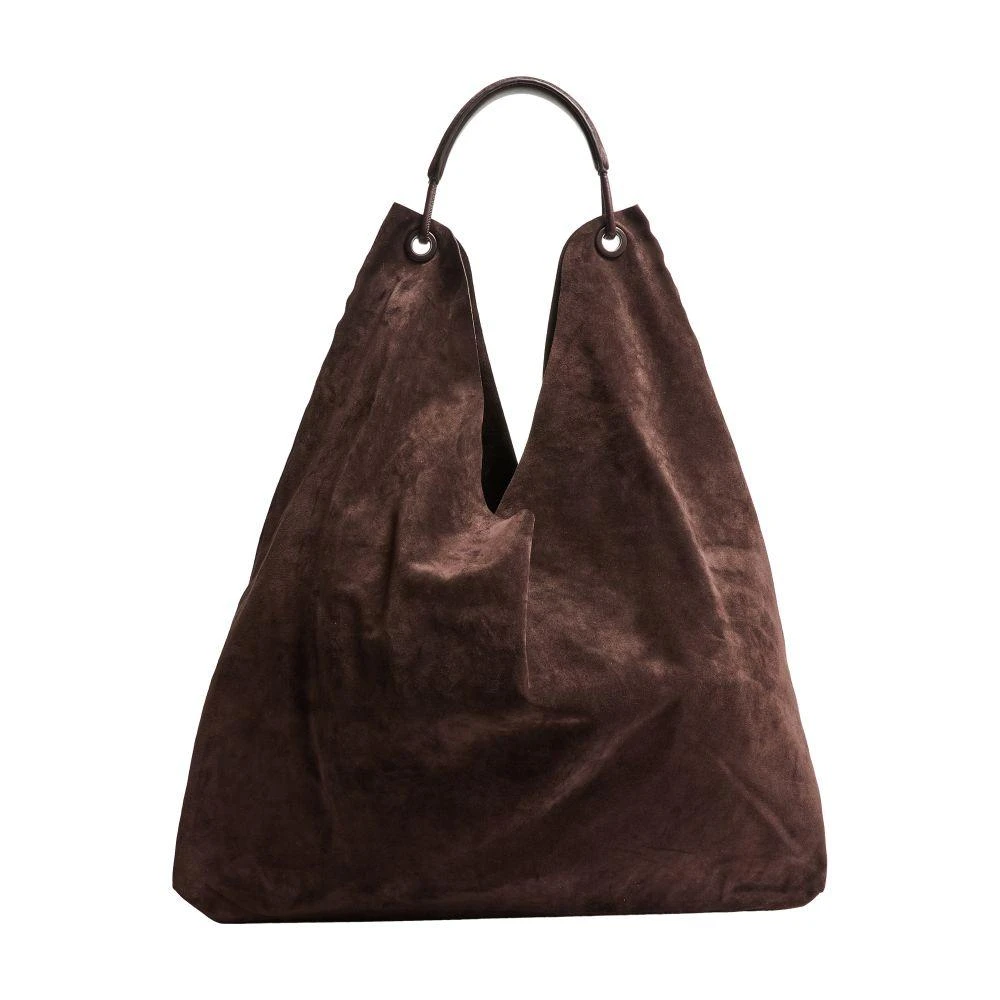 The Row Bindle Three bag in suede 8