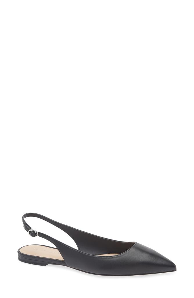 Stuart Weitzman Mara Pointed Toe Slingback Flat