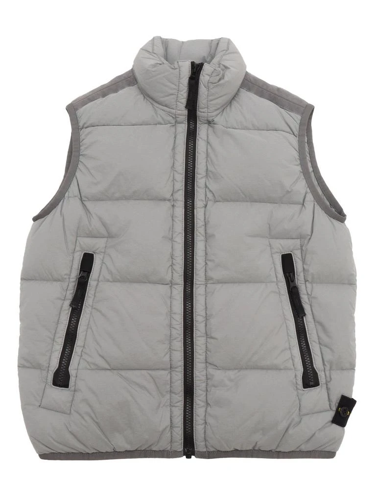 Stone Island Junior Stone Island Junior Compass-Badge Zipped Padded Gilet
