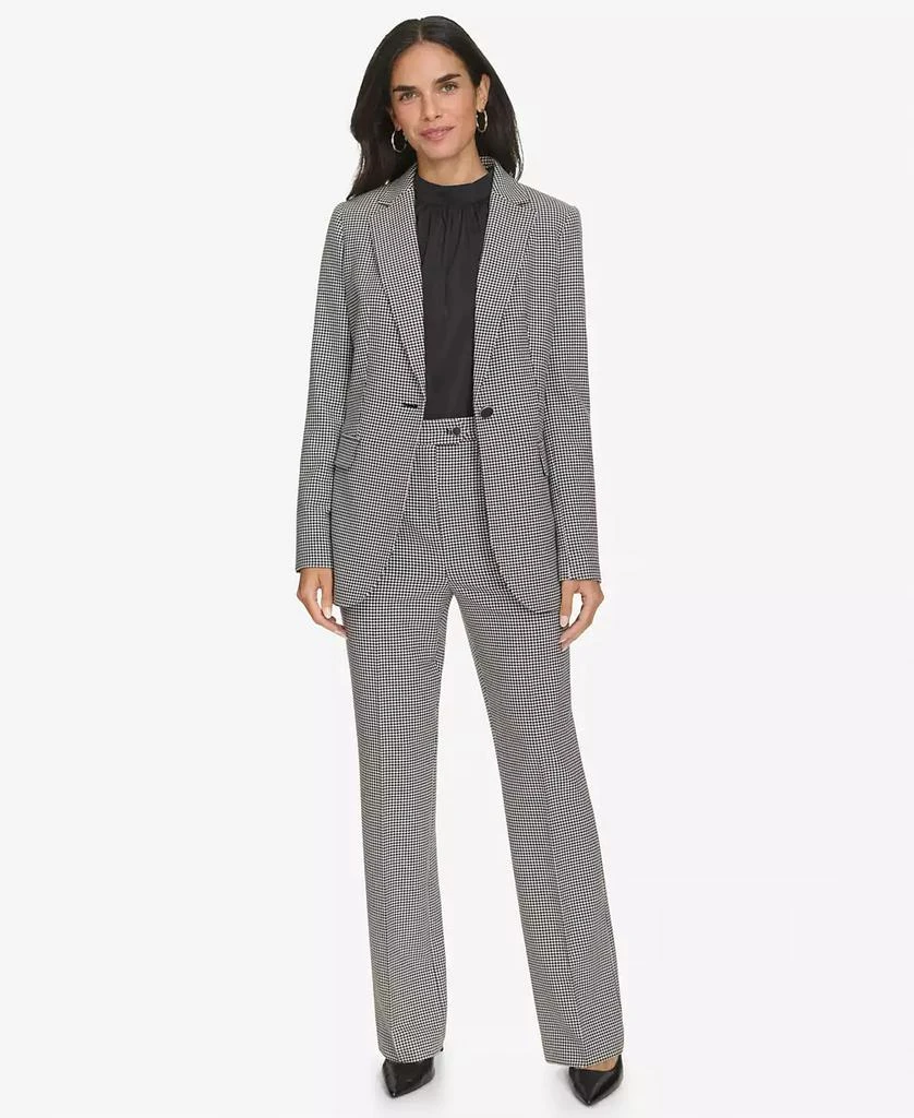 Calvin Klein Women's Straight-Leg Houndstooth Pants 4