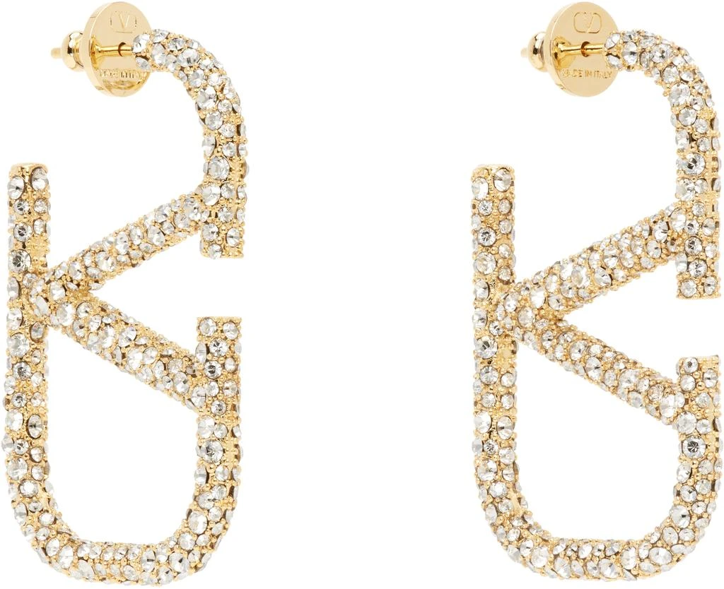 Valentino Gold VLogo Signature Earrings 2