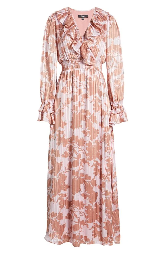 Lulus Exquisite Attention Floral Long Sleeve Maxi Dress 5