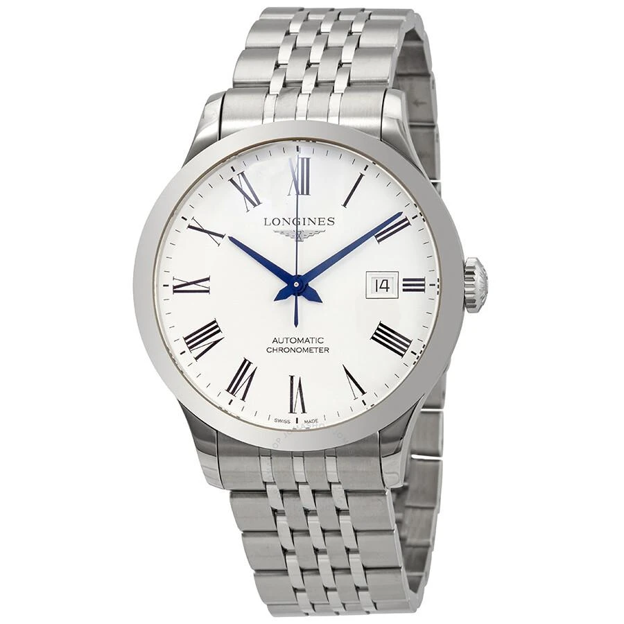 Longines Record Automatic White Dial Men's Watch L28214116 1