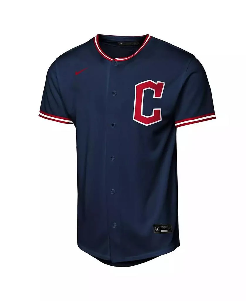 NIKE Big Boys and Girls Jose Ramirez Navy Cleveland Guardians Alternate Replica Player Jersey 2