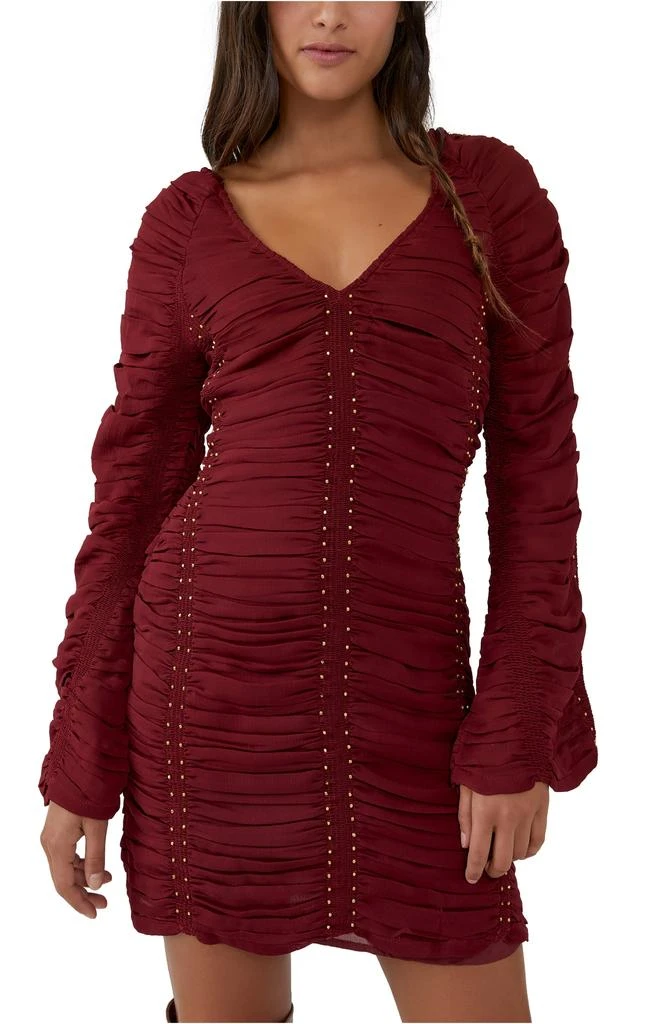 Free People Western Romance Long Sleeve Minidress 6
